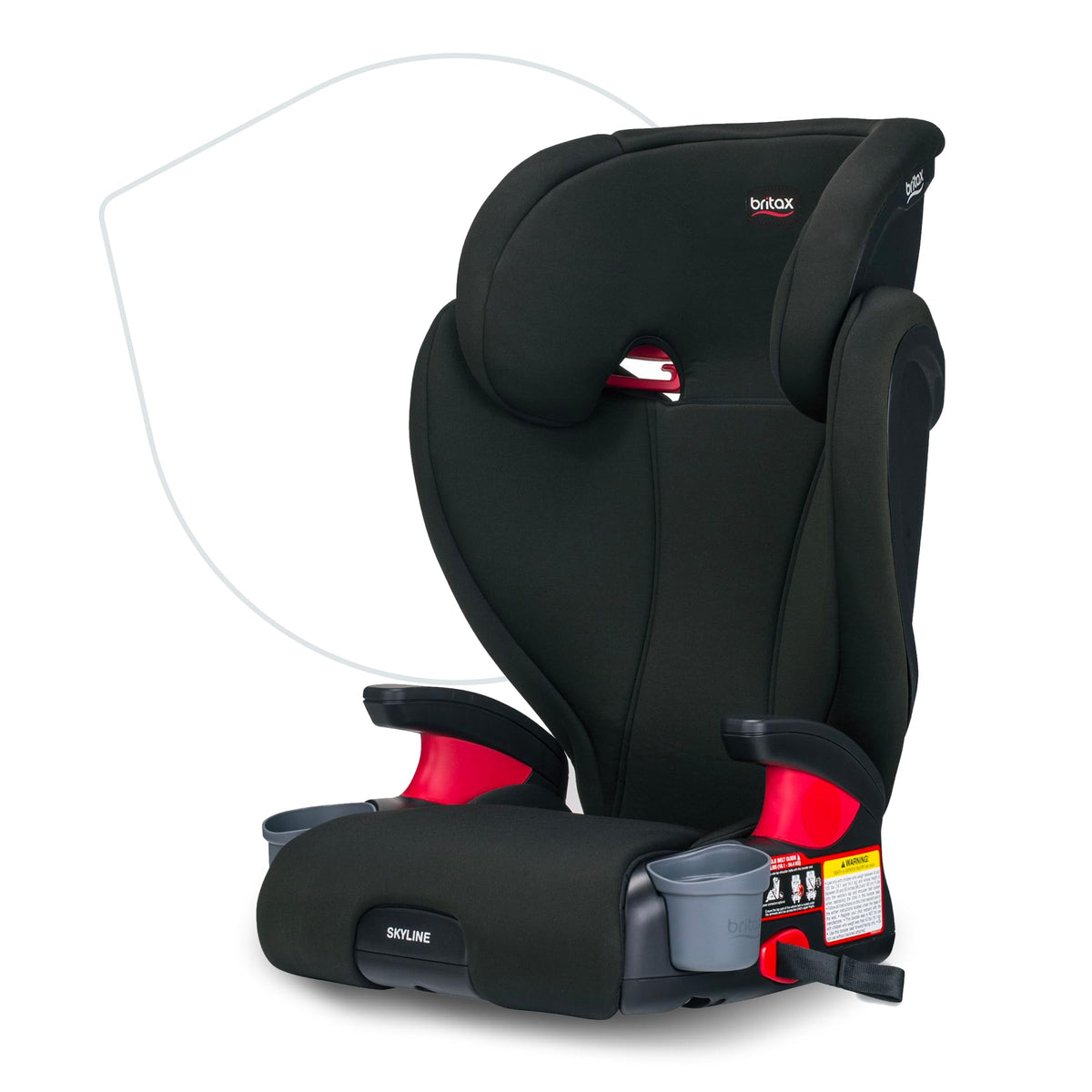 Britax Skyline Belt Positioning Booster Car Seat 2 Stage Design For Growing Kids Dusk Color