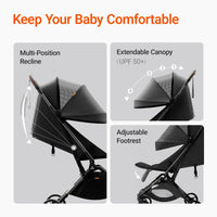 Ultra Air Lightweight Baby Travel Stroller One Handed Fold thumbnail 12