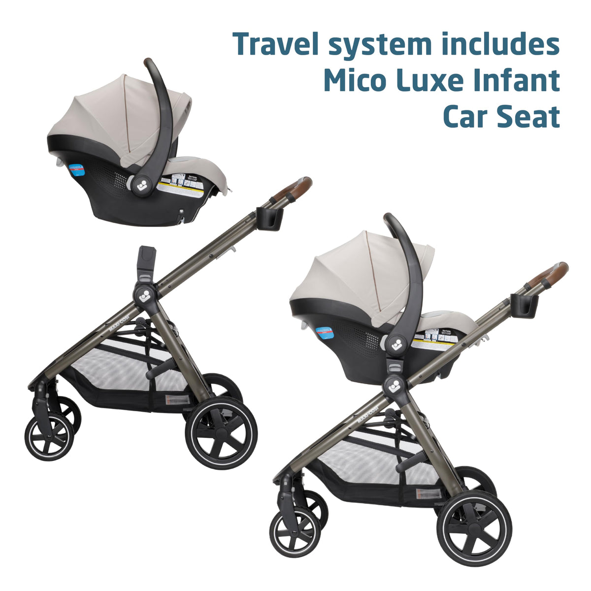 Maxi-Cosi Zelia Luxe 5 In 1 Modular Travel System With Mico Luxe Infant Car Seat — image 22