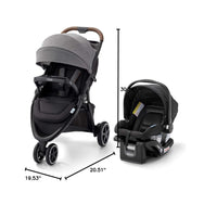 Graco Outpace LX All-Terrain 3-Wheel Stroller Travel System Ready One-Hand Fold In-Seat Suspension thumbnail 12