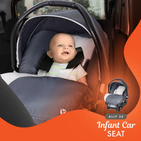 Baby Trend Double Stroller Car Seat Travel System Stormy thumbnail 39