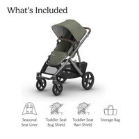 UPPAbaby Vista V3 Convertible Stroller Converts Single To Double thumbnail 35
