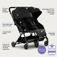 Mompush Lithe Double Stroller Lightweight Side by Side thumbnail 7