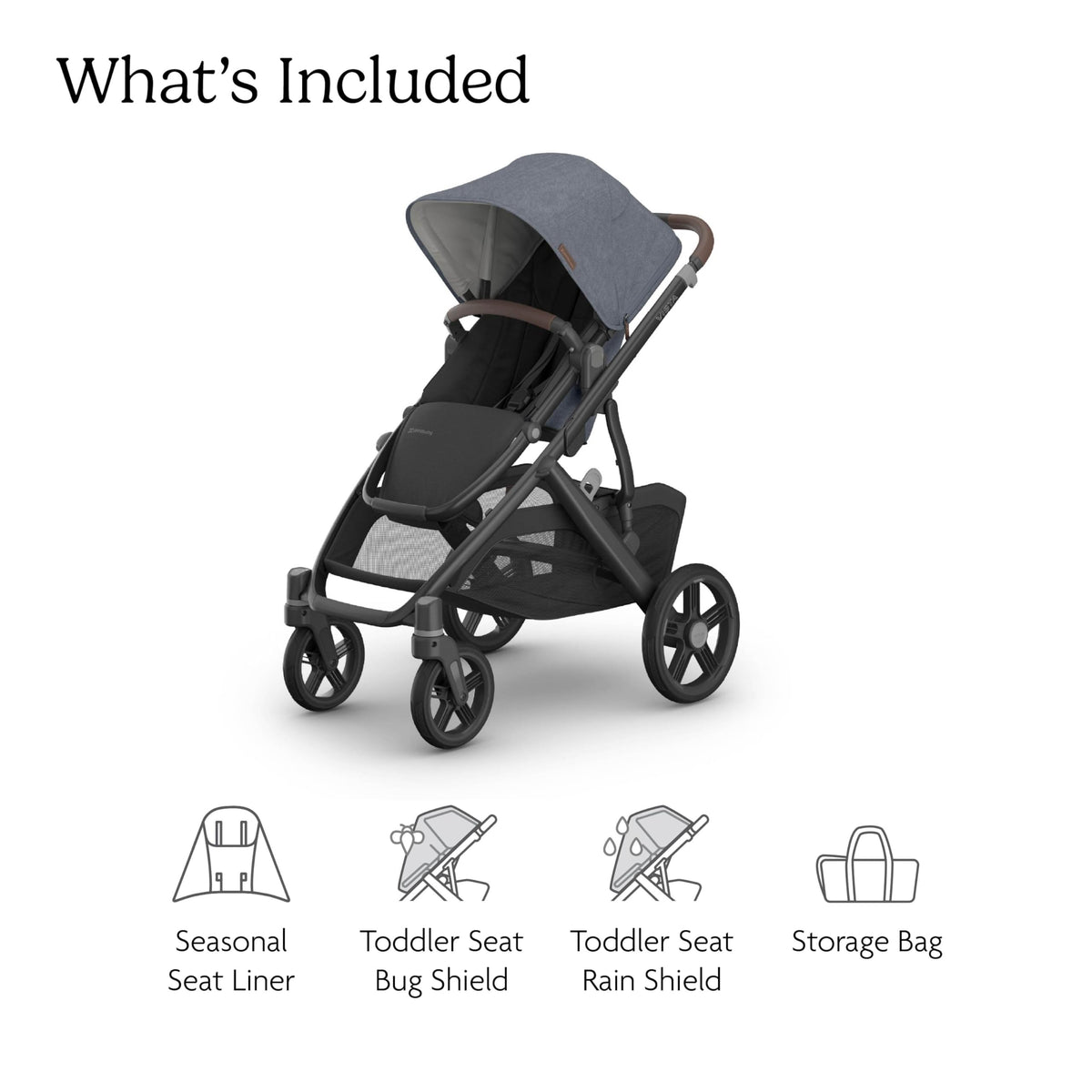 UPPAbaby Vista V3 Convertible Stroller Converts Single To Double — image 17