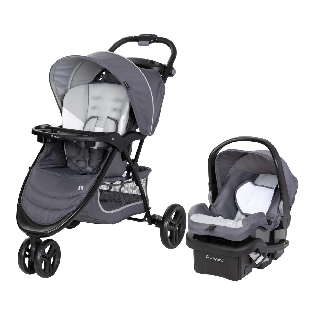 Baby Trend EZ Ride Travel System With EZ Lift Infant Car Seat Dash Pink One Hand Fold All Terrain Wheels — image 4