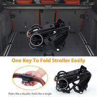 Tandem Stroller For Newborn And Toddler With Reversible Seats thumbnail 12