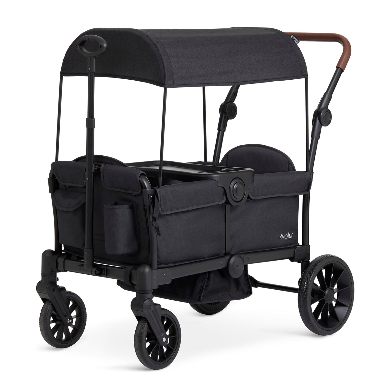 Evolur Trailblazer Wagon Double Stroller All Terrain Wheels For Smooth Outdoor Rides