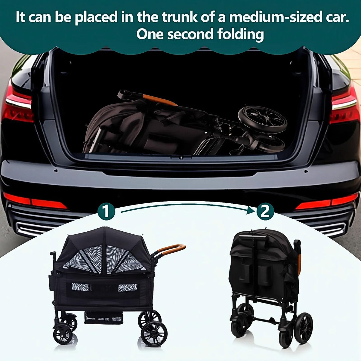 Wagon Stroller For Two All Terrain Travel — image 14