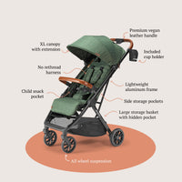 Bombi Bēbee V2 Lightweight Baby Stroller One Hand Fold thumbnail 10