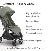 UPPAbaby Minu V3 Travel Stroller Lightweight One Hand Fold For Easy Overhead Travel thumbnail 12