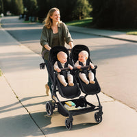 Double Stroller For Twins Lightweight Side By Side Reclining Seats thumbnail 22