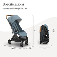 UPPAbaby Minu V3 Travel Stroller Lightweight One Hand Fold For Easy Overhead Travel thumbnail 27