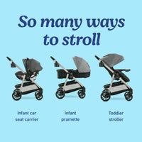 Graco Modes Pramette Travel System 3in1 Infant Car Seat Stroller thumbnail 17