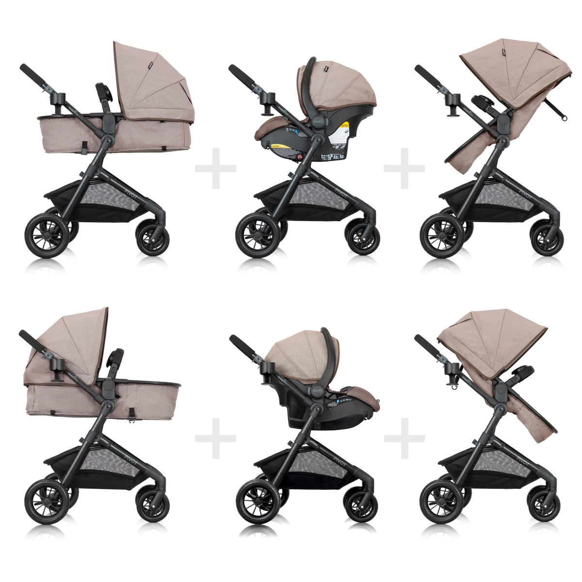 Evenflo Pivot Modular Travel System With LiteMax Infant Car Seat — image 22