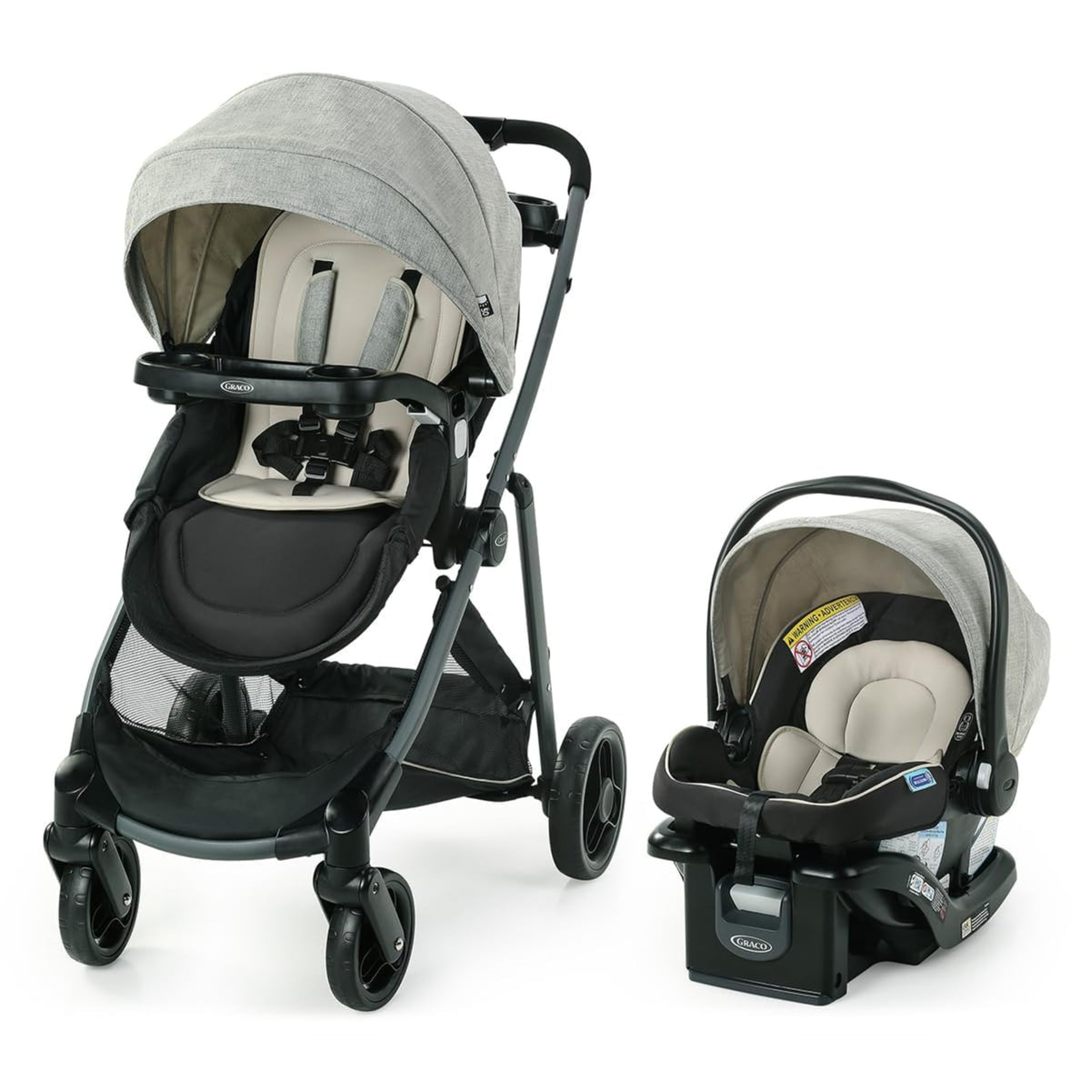 Graco Modes Element Travel System Canter 3In1 Stroller For Infant To Toddler With Car Seat Carrier — image 4