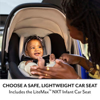 Evenflo Pivot NXT Travel System With LiteMax NXT Infant Car Seat Latte Tan For Easy On The Go thumbnail 9