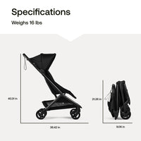 Bugaboo Butterfly 2 Travel Stroller Ultra Compact One Second Fold Lightweight Airplane Friendly Black thumbnail 20