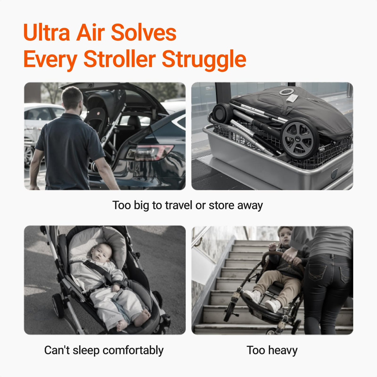 Ultra Air Lightweight Baby Travel Stroller One Handed Fold — image 43