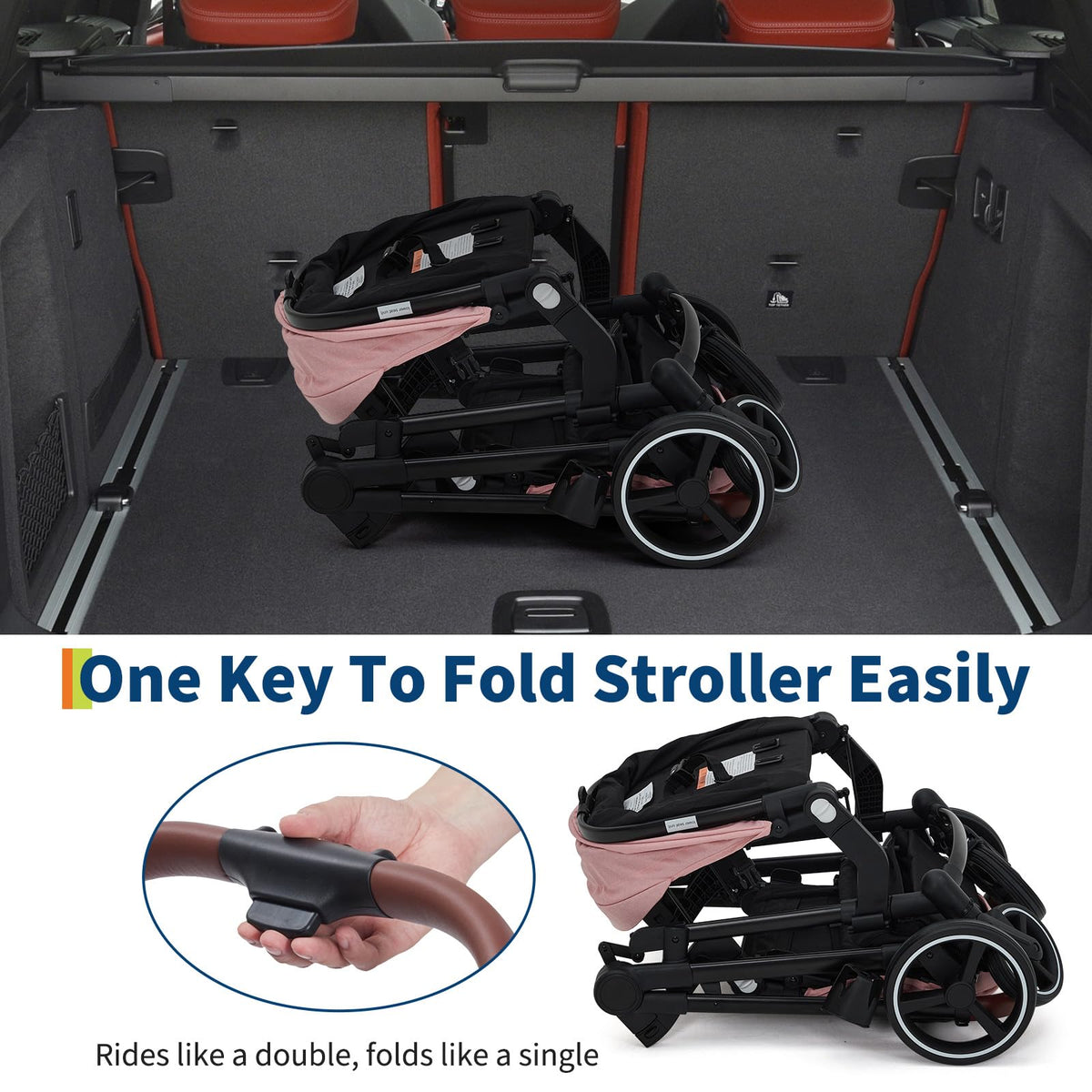 Tandem Stroller For Newborn And Toddler With Reversible Seats — image 19