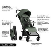 Mompush Nexis Carbon Travel Stroller Ultra Lightweight 11.5 Lb thumbnail 17