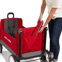 Radio Flyer Convertible Wagon For Kids With Adjustable Handle Cup Holder And Canopy thumbnail 28