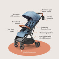 Bombi Bēbee V2 Lightweight Baby Stroller One Hand Fold thumbnail 15