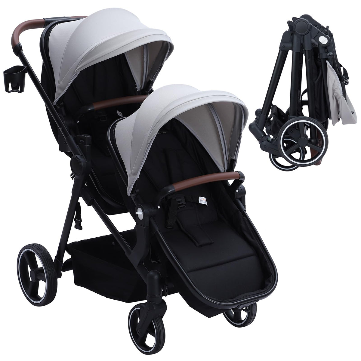 Tandem Stroller For Newborn And Toddler With Reversible Seats — image 4