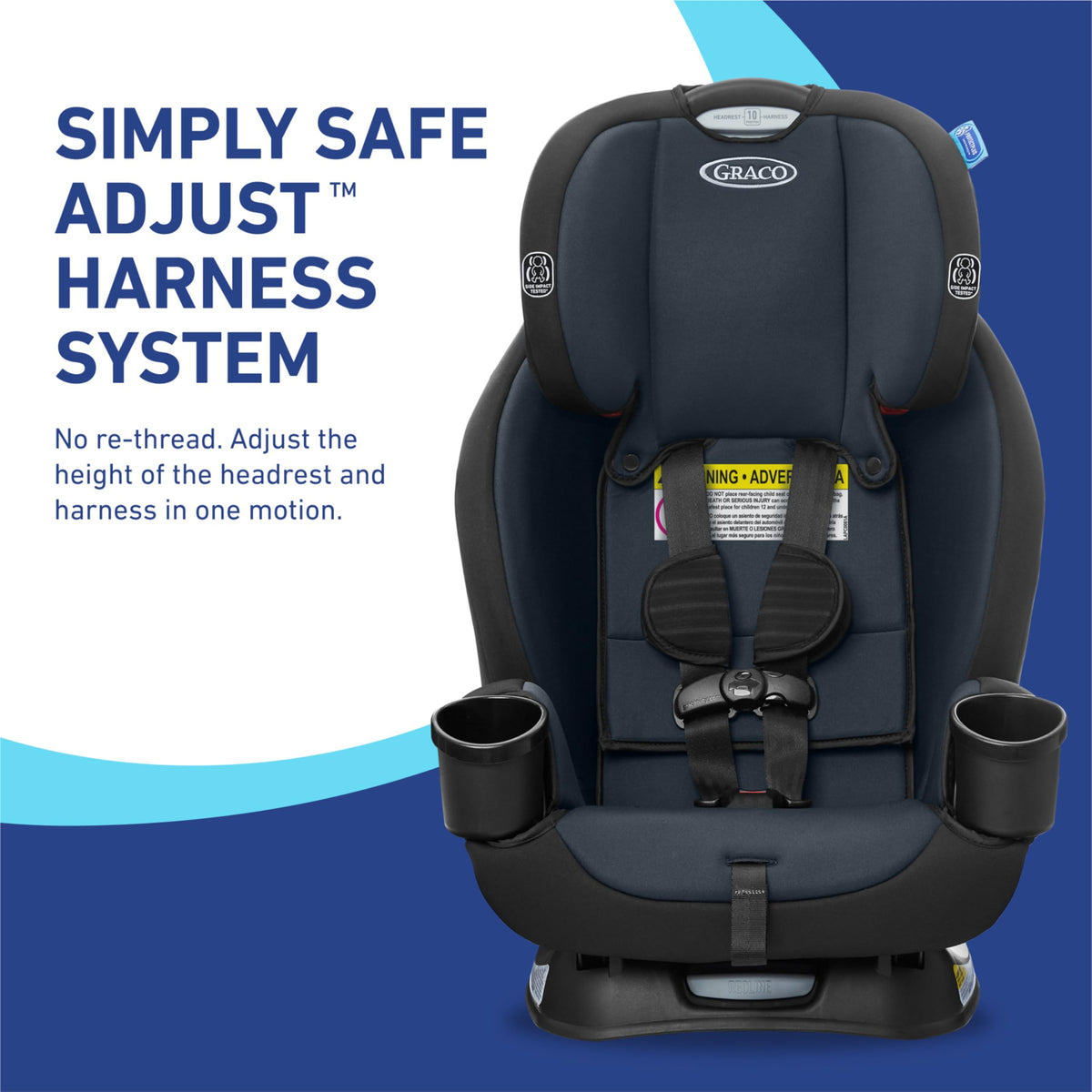 Graco TriRide 3in1 Car Seat Kipling Rear Facing to Booster With Adjustable Headrest — image 26