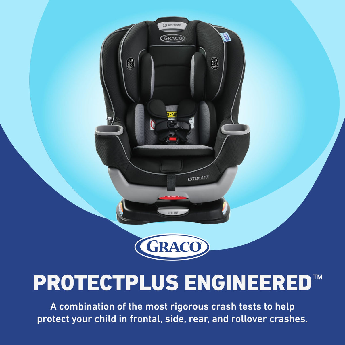 Graco Extend2Fit Convertible Car Seat With 4 Position Extension Panel For Extra Legroom — image 27