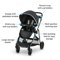Graco Modes Element Travel System Canter 3In1 Stroller For Infant To Toddler With Car Seat Carrier thumbnail 11