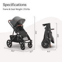 UPPAbaby Vista V3 Convertible Stroller Converts Single To Double thumbnail 29