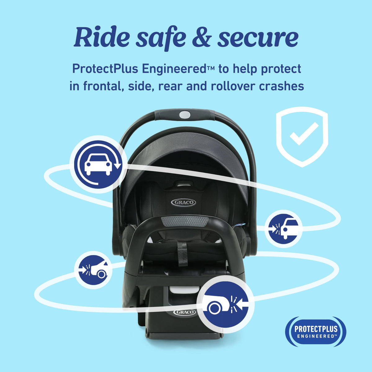 Graco SnugRide SnugFit Infant Car Seat Anti Rebound Bar for Safety — image 19