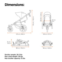 Thule Urban Glide 3 Double All-Terrain Stroller Lightweight With Air-Filled Tires And Suspension thumbnail 10
