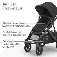 UPPAbaby Vista V3 Convertible Stroller Converts Single To Double thumbnail 31