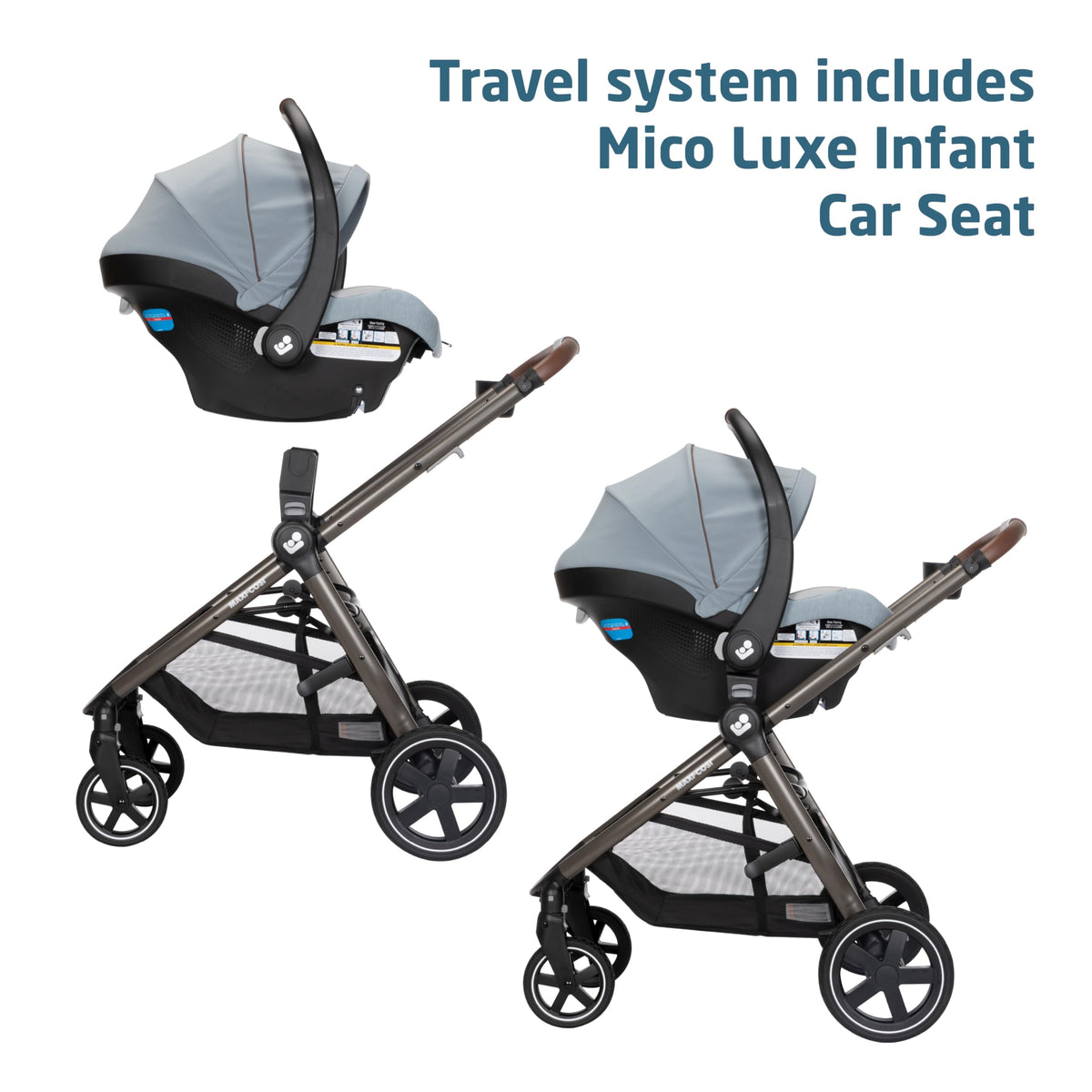 Maxi-Cosi Zelia Luxe 5 In 1 Modular Travel System With Mico Luxe Infant Car Seat — image 58