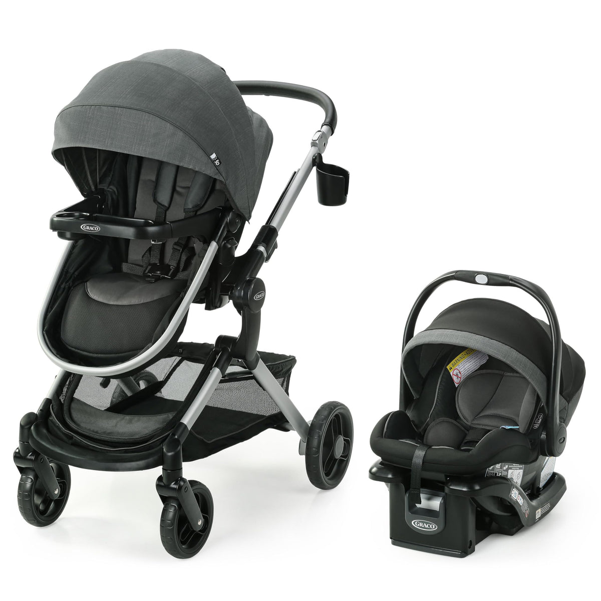Graco Modes Nest Travel System With Slide2Me Height Adjustable Seat