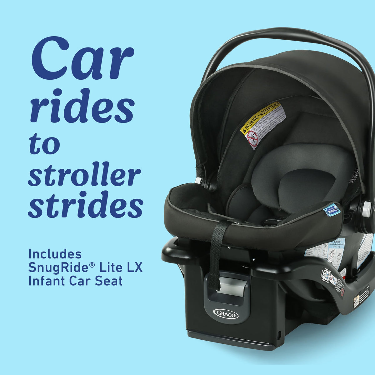 Graco Modes Element Travel System Canter 3In1 Stroller For Infant To Toddler With Car Seat Carrier — image 8