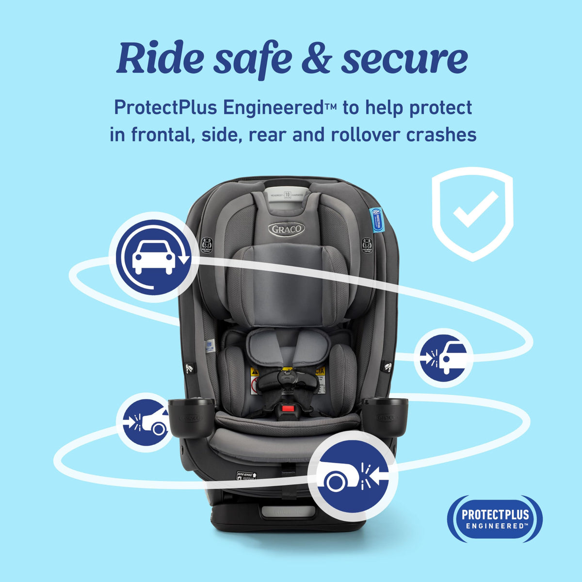 Graco Slimfit 3 In 1 Convertible Car Seat Ultra Space Saving Design For Rear And Forward Facing — image 14