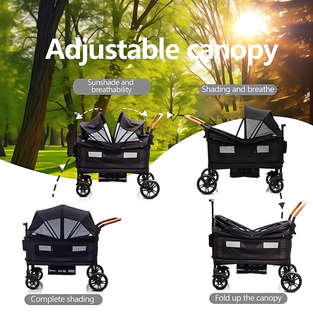 Wagon Stroller For Two All Terrain Travel — image 4