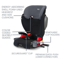 Britax Skyline Belt Positioning Booster Car Seat 2 Stage Design For Growing Kids Dusk Color thumbnail 35