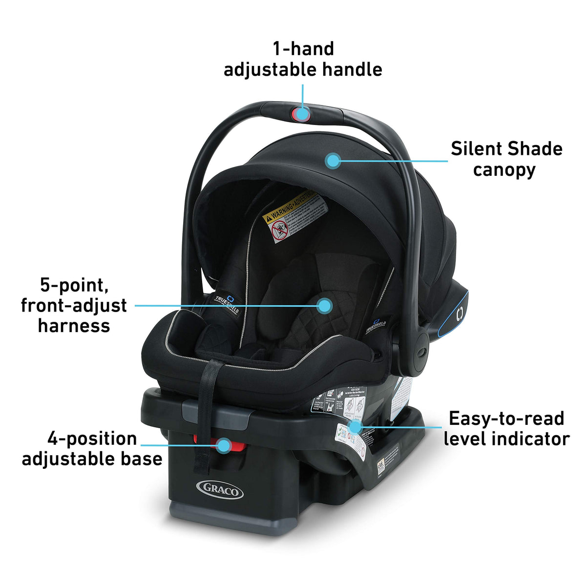 Graco SnugRide SnugFit Infant Car Seat Anti Rebound Bar for Safety — image 25
