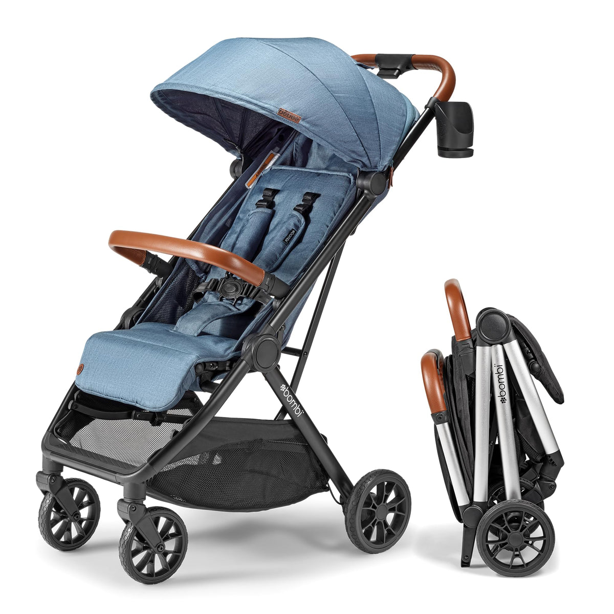 Bombi Bēbee V2 Lightweight Baby Stroller One Hand Fold — image 9