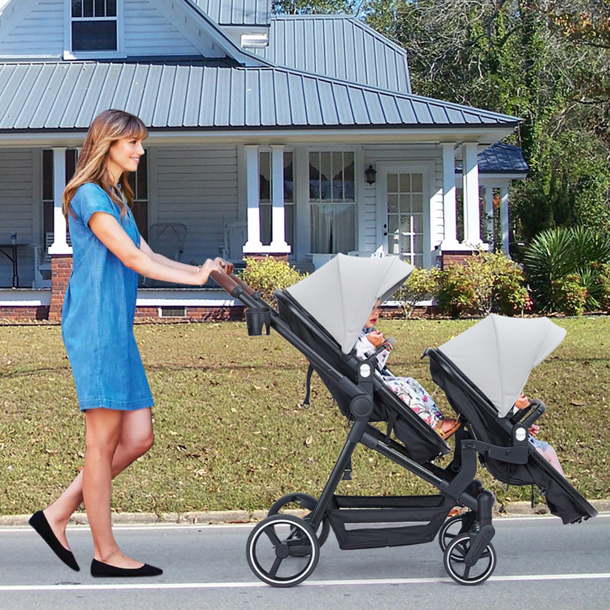 Tandem Stroller For Newborn And Toddler With Reversible Seats — image 20