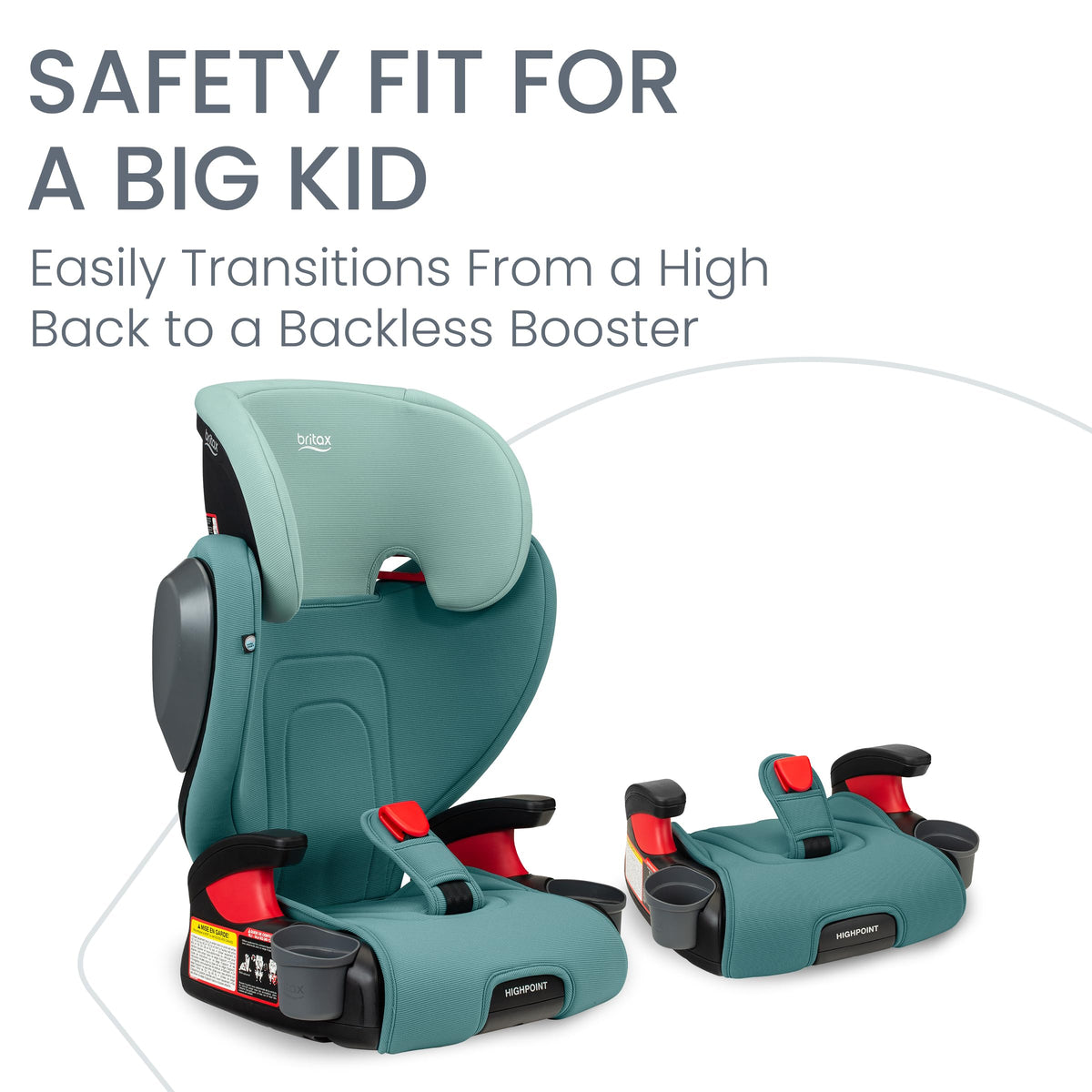 Britax Skyline Belt Positioning Booster Car Seat 2 Stage Design For Growing Kids Dusk Color — image 10