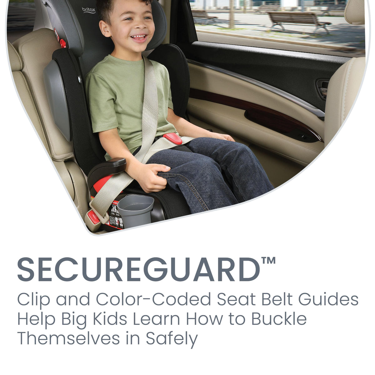 Britax Skyline Belt Positioning Booster Car Seat 2 Stage Design For Growing Kids Dusk Color — image 76
