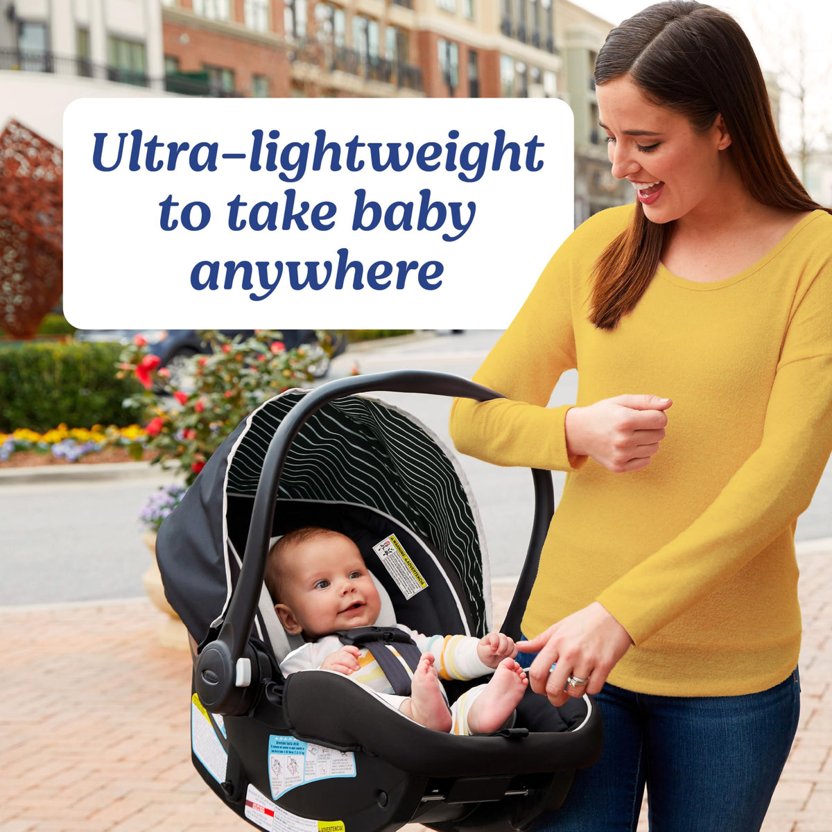 Graco SnugRide Lite LX Infant Car Seat Lightweight Rear Facing For Babies 4 To 30 Lb With Four Position Base LATCH — image 5