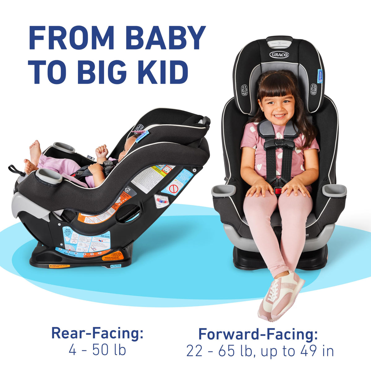 Graco Extend2Fit Convertible Car Seat With 4 Position Extension Panel For Extra Legroom — image 10