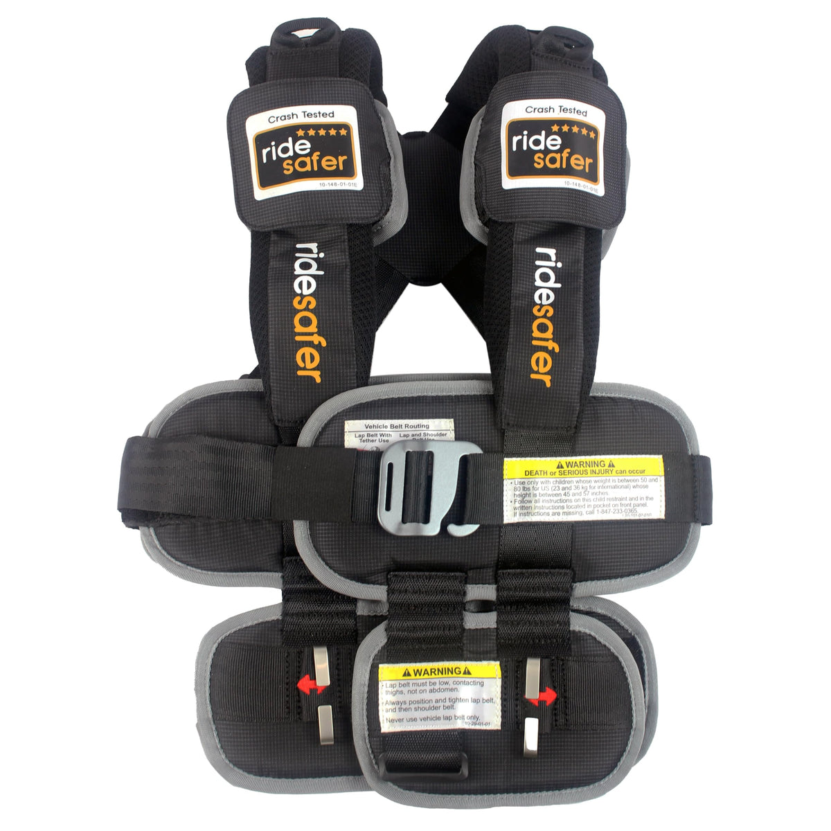 RideSafer Portable Car Seat Small Black Lightweight For Travel And Everyday Child Safety — image 7