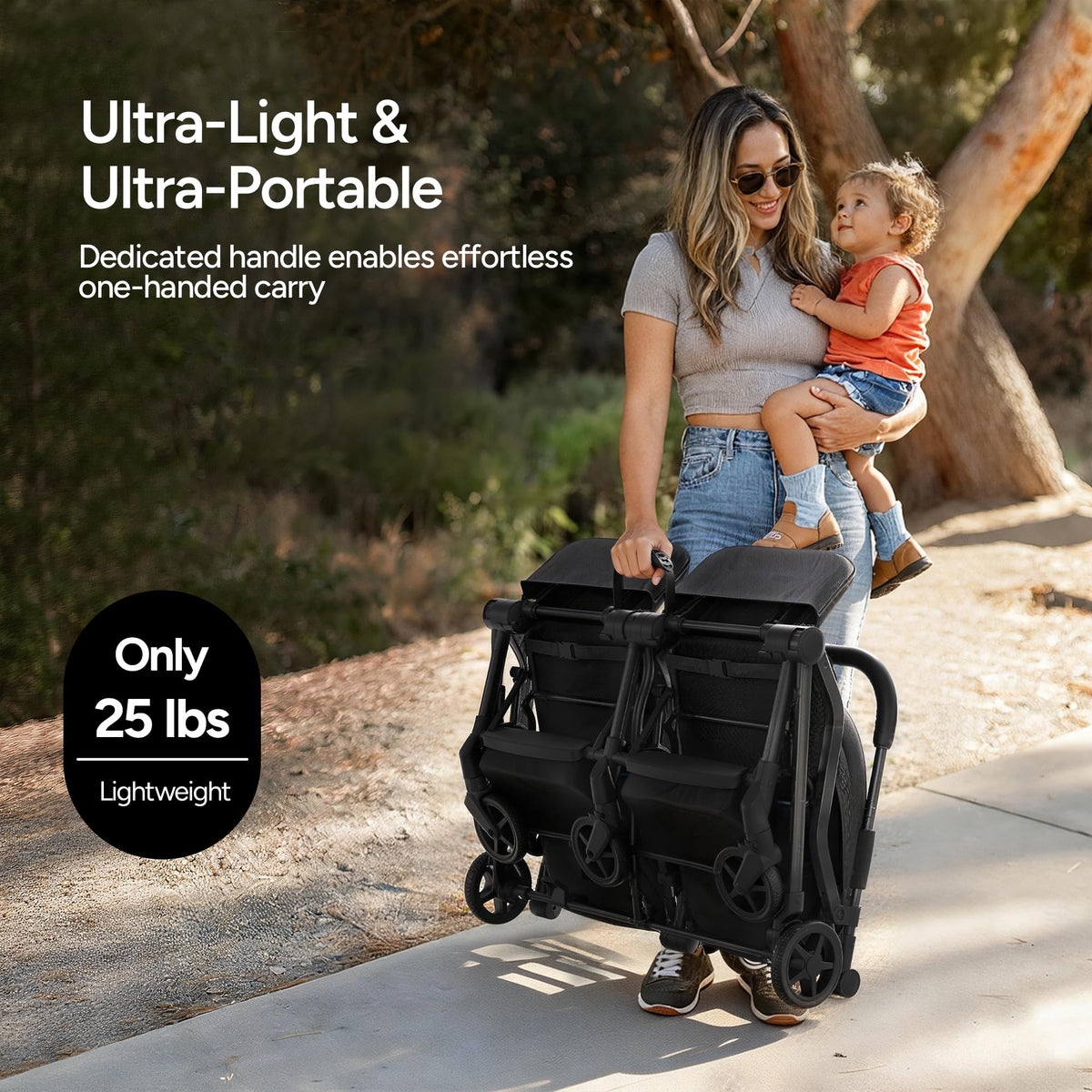 Mompush Lithe Double Stroller Lightweight Side by Side — image 11