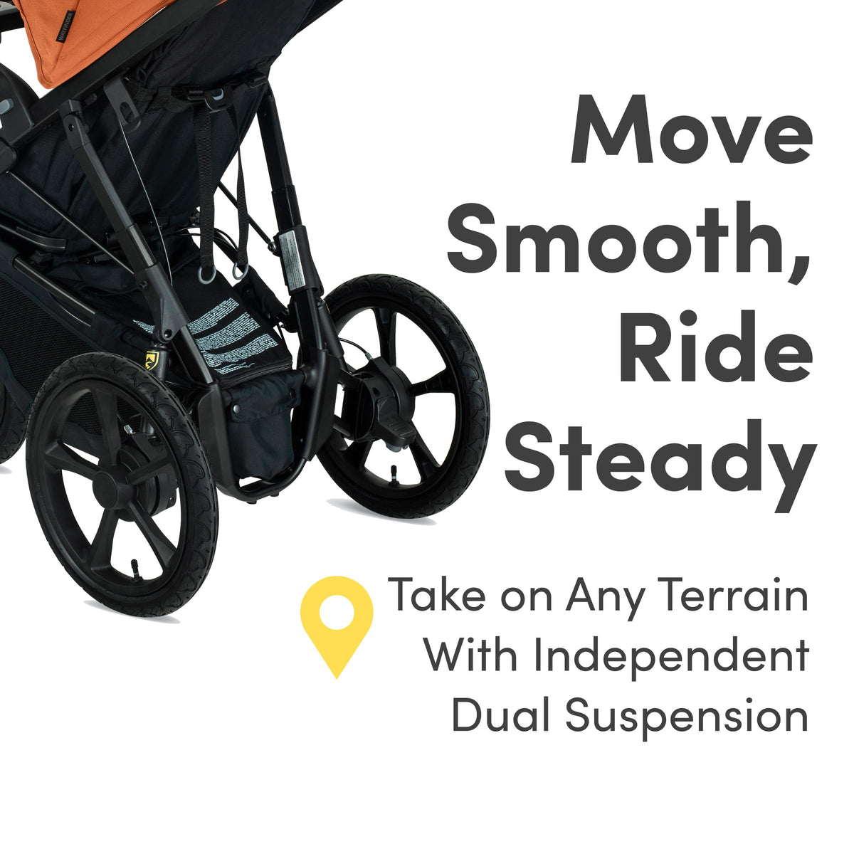 Wayfinder Jogging Stroller With Independent Dual Suspension — image 8